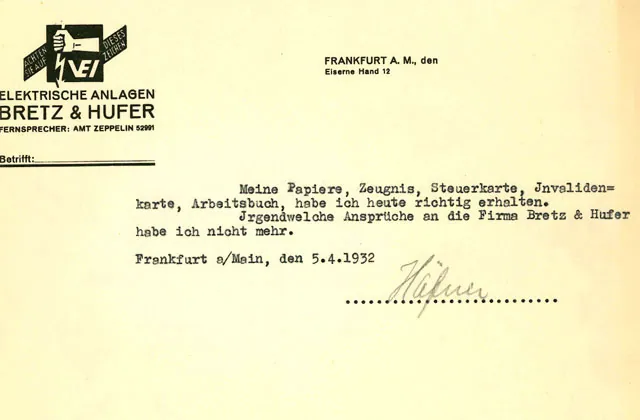 Bescheinigung (1932)