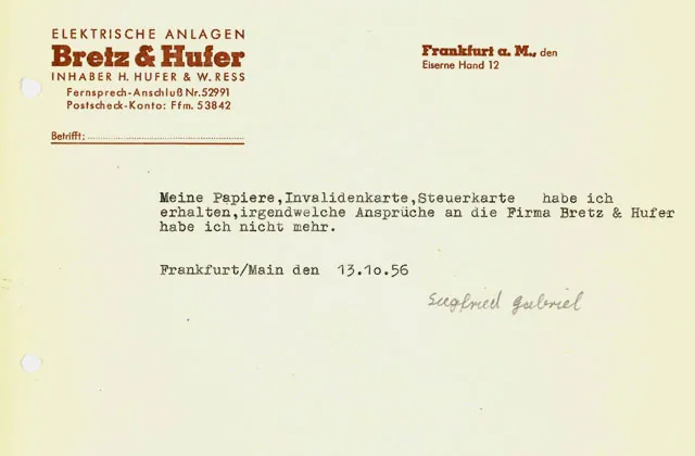 Bescheinigung (1956)